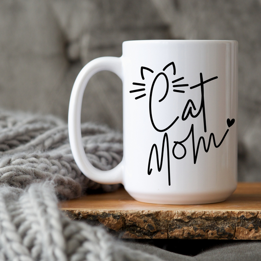Cat Mom 15 oz Mug